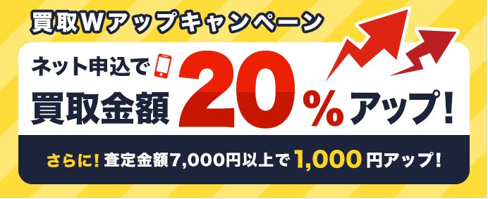 買取20％アップキャンペーン